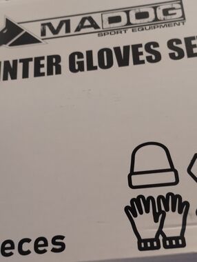 Men’s Black Winter Gloves Set
